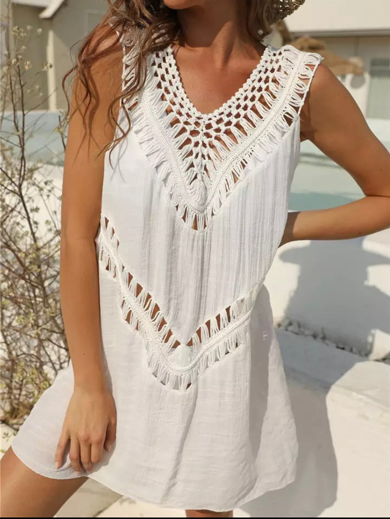 Beach Dress Tunic Cover Up (Pareo)